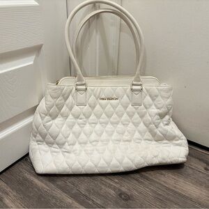 Vera Bradley Cream Quilted Tote Bag